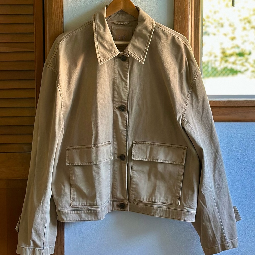 GAP Beige Utility Jacket for Women